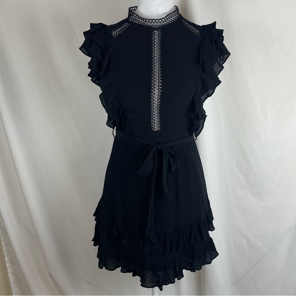 Hello Molly Black Ruffle Dress - Picture 2 of 13